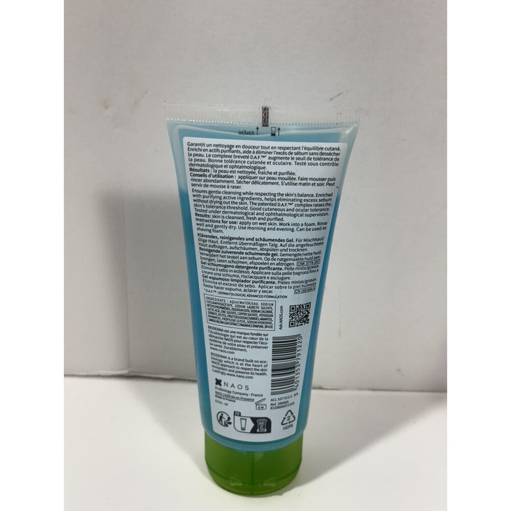 Bioderma Sebium Exfoliating Purifying Gel Moussan 3.33 fl Skin Treatment NEW - Picture 2 of 4